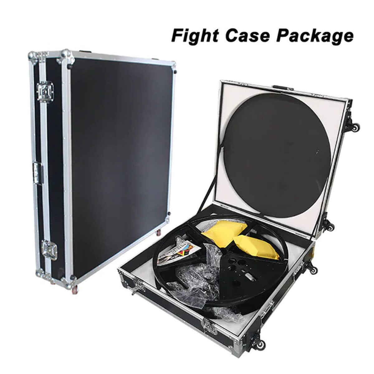 39"(100cm)Automatic Slow Motion 360 Photo Booth Standing 3-4 People, with Flight Case & Ring Light,